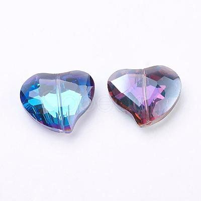 Electorplated Glass Beads EGLA-E004-M-1