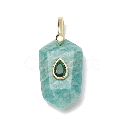 Natural Amazonite Pendants GG-CBA5FCC-01G-01-1