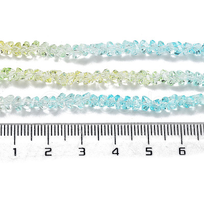 Transparent Glass Bead Strands GLAA-H023-03A-1