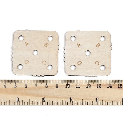 24Pcs Wooden Knitting Loom Board DIY-XCP0003-46-1