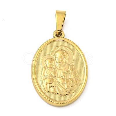 Ion Plating(IP) 304 Stainless Steel Pendants STAS-B071-02A-23G-1