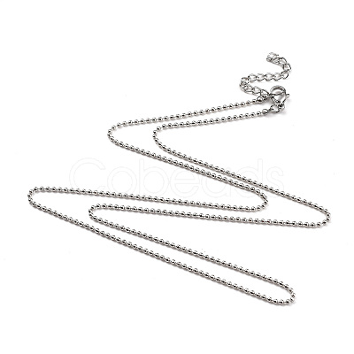 Brass Ball Chain Necklaces NJEW-JN02912-04-1