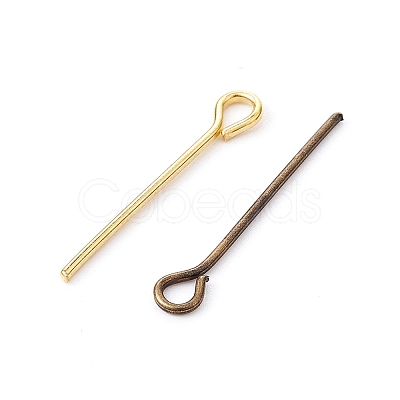 1000Pcs 5 Colors Iron Eye Pins IFIN-YW0001-69-1