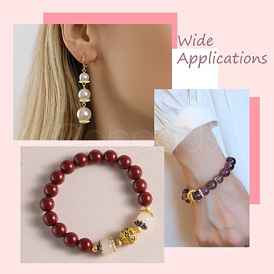 30Pcs 6 Colors Alloy Enamel Bead Caps FIND-CJ0005-52-1