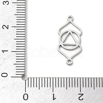 Chakra 304 Stainless Steel Connector Charms SA-CBA28C1-01G-P-1