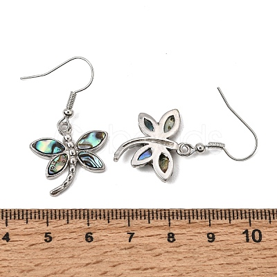 Rack Plating Brass Dangle Earrings for Women KK-CBA69D1-01P-01-1