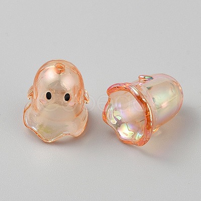 Transparent Acrylic Bead Caps TACR-WH0021-20E-1