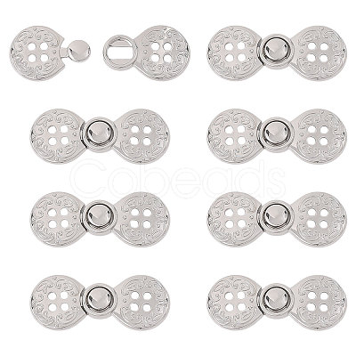 Zinc Alloy Snap Lock Clasps FIND-WH0149-96P-1