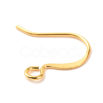 Brass Earring Hooks X-KK-F824-012G-1