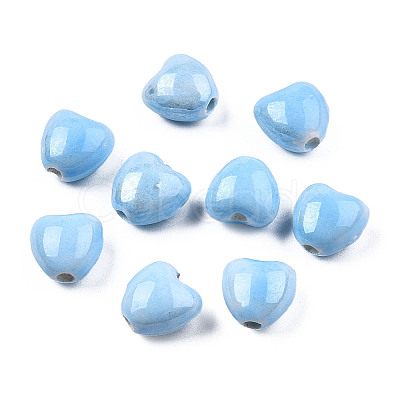 Glazed Porcelain Beads PORC-T007-21-07-1