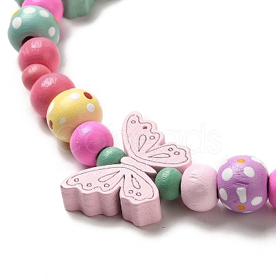 Maple Wood & Acrylic Jewelry Set SJEW-C003-02U-1