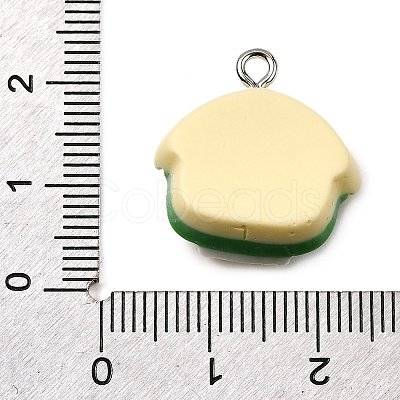 Christmas Opaque Resin Pendants CRES-D314-02P-02-1