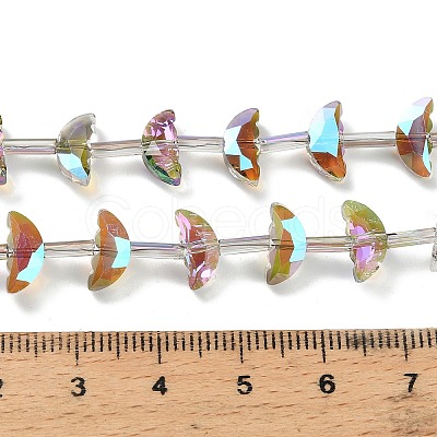 Electroplate Transparent Glass Beads EGLA-H112-05HR-01-1