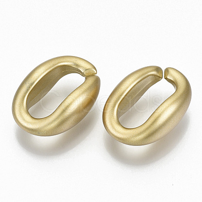 Opaque Spray Painted Acrylic Linking Rings OACR-S021-62A-B01-1