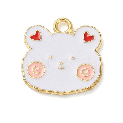 Cute Animal Alloy Enamel Pendants ENAM-U002-03C-KCG-1