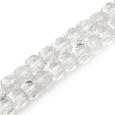 Natural Quartz Crystal Beads Strands G-H078-C33-6mm-1
