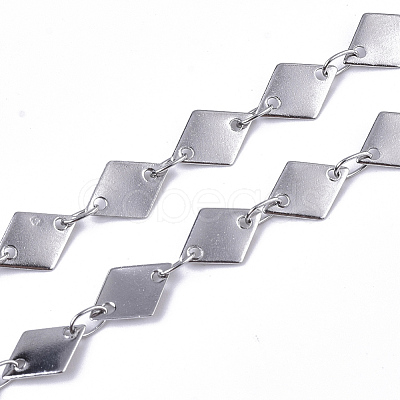 Tarnish Resistant 304 Stainless Steel Link Chains CHS-S006-JN949-1-1