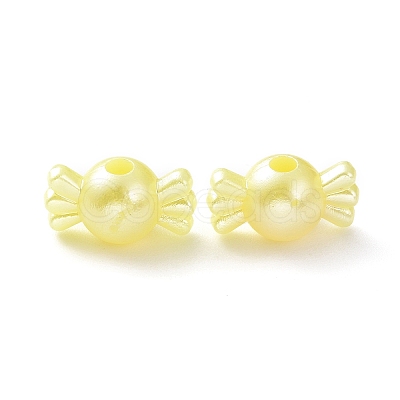 Opaque Acrylic Beads OACR-G014-04-1