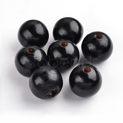 Natural Wood Beads TB30MMY-2-1