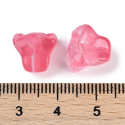 Transparent Spray Paint Glass Beads GLAA-H035-03F-1