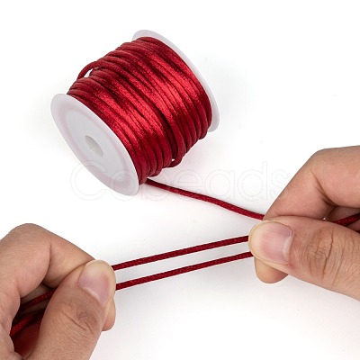 Nylon Satin Rattail Cords NWIR-L006-2mm-M-1