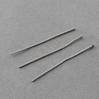 Tarnish Resistant 304 Stainless Steel Flat Head Pins LS-STAS-R046-45mm-1