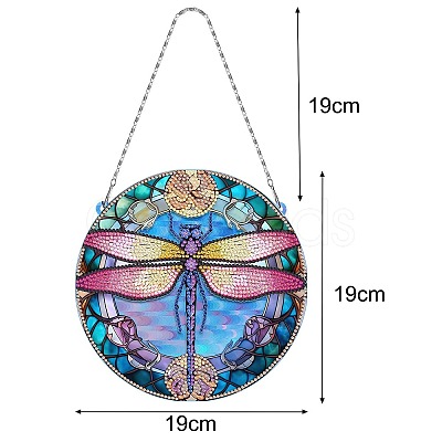 DIY Diamond Painting Hanging Pendants Decoration Kits PW-WG8D040-10-1
