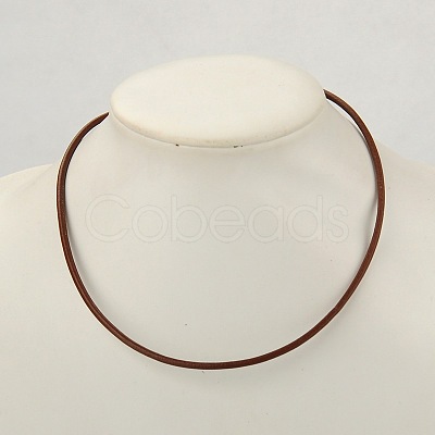 Cowhide Leather Necklace Making AJEW-JW00001-02-1