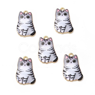 Alloy Enamel Pendants ENAM-M046-12G-E-1