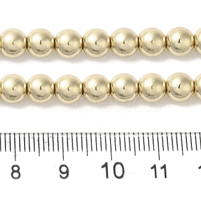 Electroplated Synthetic Non-magnetic Hematite Beads Strands G-I364-C03-G-1