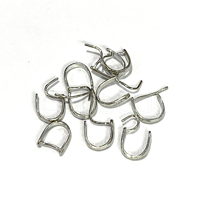 Anti-Tarnish 925 Sterling Silver Ice Pick Pinch Bails STER-L057-079A-1
