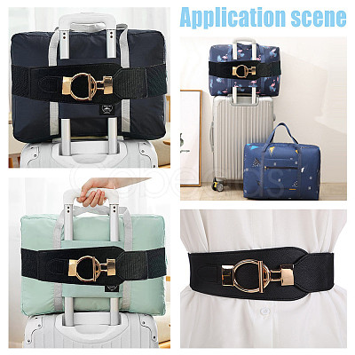 Nylon & Imitation Leather Adjustable Luggage Straps FIND-WH0126-261-1