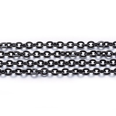Handmade 304 Stainless Steel Cable Chains STAS-P213-03B-02-1