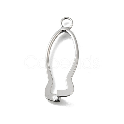 Brass Ice Pick Pinch Bails KK-P306-12E-P-1