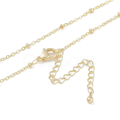 Brass Satellite Chains Necklaces NJEW-U008-04G-1