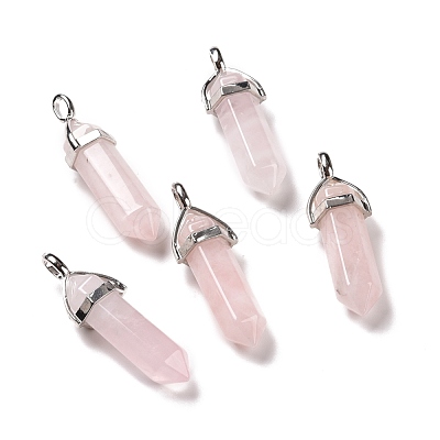 Gemstone Double Terminated Pointed Pendants G-N0037-08-1