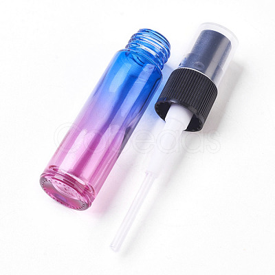 10ml Glass Gradient Color Refillable Spray Bottles MRMJ-WH0011-C01-10ml-1