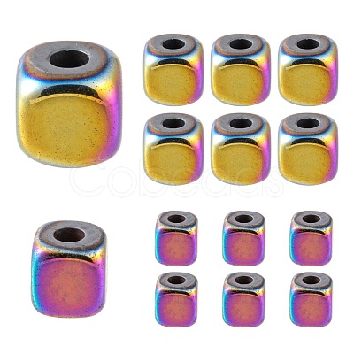 4 Strands 2 Sizes Electroplate Non-magnetic Synthetic Hematite Beads Strands G-LS0001-70-1