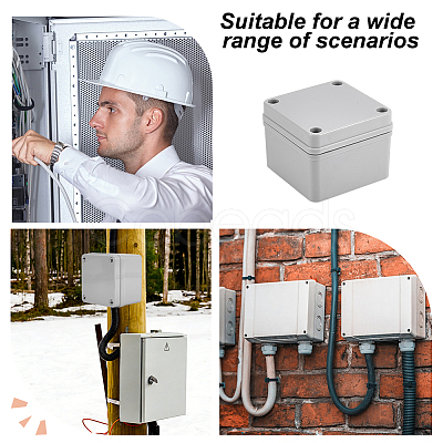 Outdoor Waterproof ABS Plastic Cable Boxes CON-WH0089-232B-1