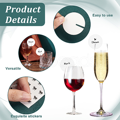 Blank Paper Wine Glass Tags CDIS-OC0001-07E-1