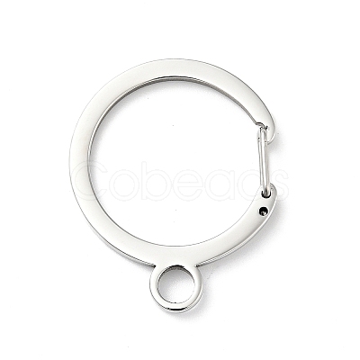 Non-Tarnish 304 Stainless Steel Gate Snap Key Clasps LS-STAS-C056-09P-1
