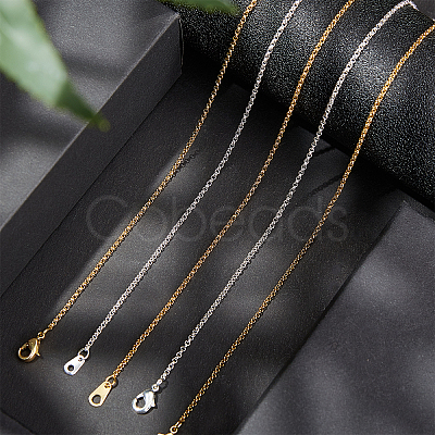 Brass Chain Necklace Making NJEW-FH0001-02-1