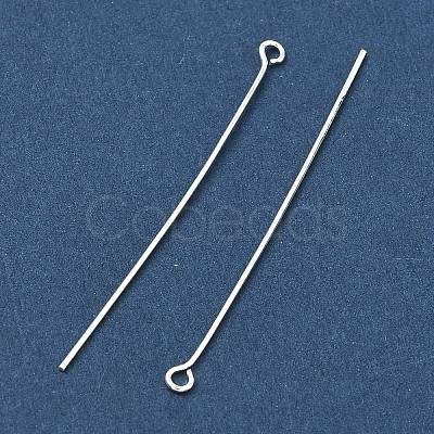 50MM Silver Color Plated Brass Eye Pins X-EPC5.0cm-S-1