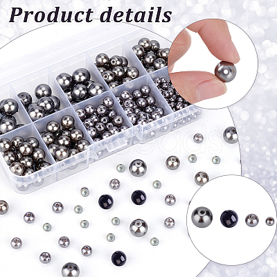 Eco-Friendly Dyed Glass Pearl Round Pearlized Bead HY-PH0009-RB053-1
