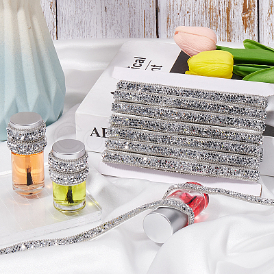 5 Yards Self Adhesive Resin Rhinestone Tape DIY-SP0002-49D-1