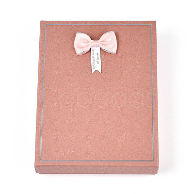 12Pcs 6 Colors Cardboard Jewelry Set Boxes CBOX-N015-02D-1