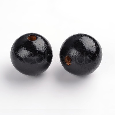 Natural Wood Beads TB30MMY-2-1