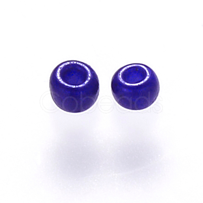 12/0 Baking Paint Glass Round Seed Beads SEED-S036-01A-07-1