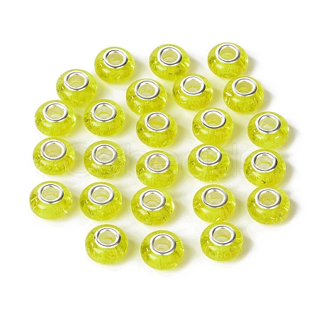 Rondelle Resin European Beads RPDL-A001-01-05-1