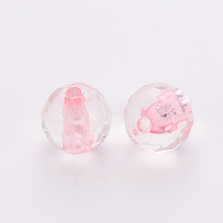 Transparent Acrylic Beads TACR-S154-11A-26-1